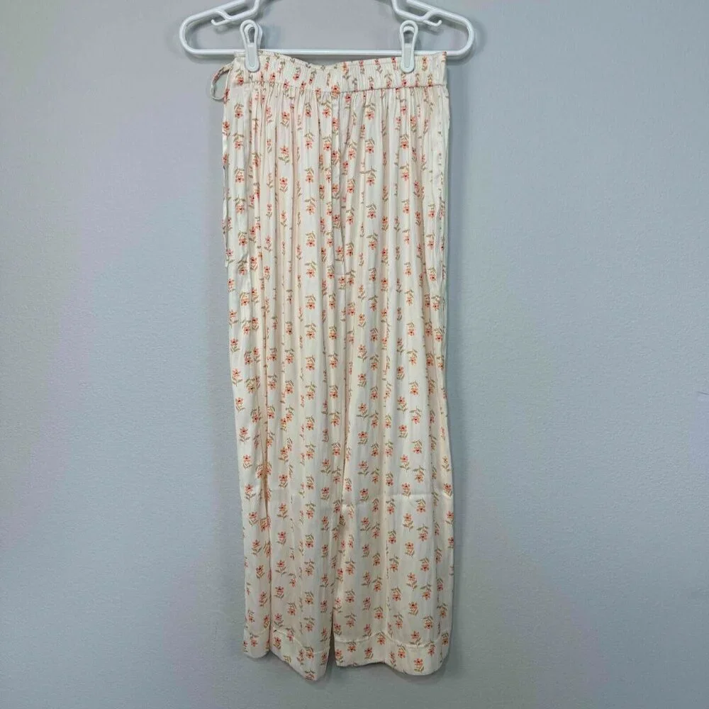 Free People Intimately First Choice Lounge Pant Comfy Wrap-Front Floral Size XL - Picture 8 of 15